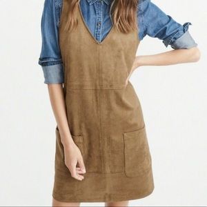 Abercrombie and Fitch Vegan Suede Jumper Dress - NWOT